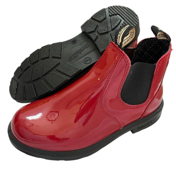 Blundstone 2253 Chelsea BootsBig Kids Girls UK 3 = US 6 Patent Red NEW